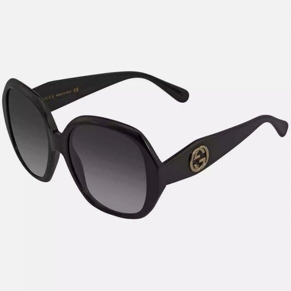 Gucci Grey Butterfly Ladies Sunglasses